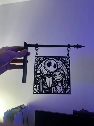 Cartello da parete Nightmare Before Christmas