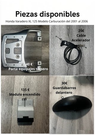 Piezas Honda Varadero XL 125cc 2005