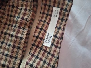 Conjunto cuadros blazer y falda