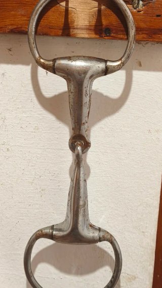 Bocado de caballo metálico