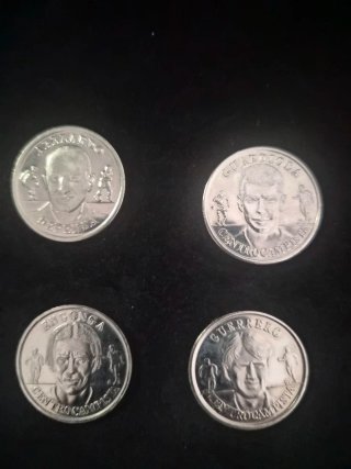 Lote 6 monedas Selección Española Fútbol