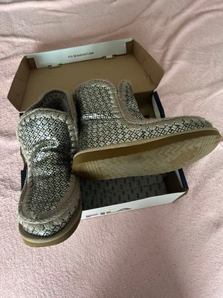 Botines pelo dorados talla 37