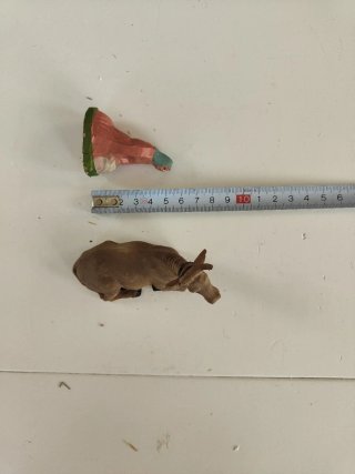 Figuras Belén Antiguas Años 40. La bandera pastor
