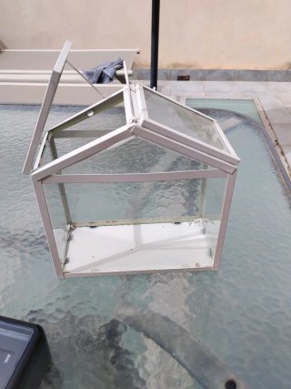 Casa de cristal para plantas