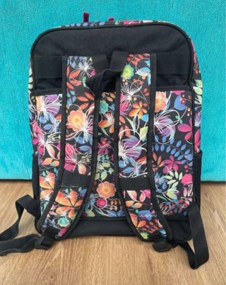 Mochila escolar floral