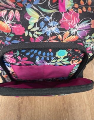Mochila escolar floral