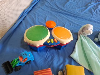 Lote Juguetes Bebé: Tambor, Coches, Peluches