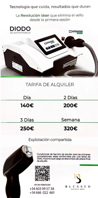 Alquiler de laser MILESMAN