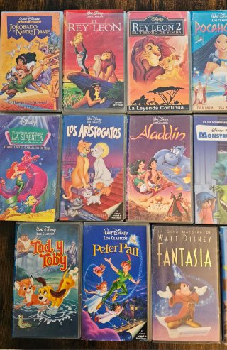 Películas VHS Disney Clásicos (Español)