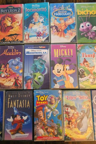 Películas VHS Disney Clásicos (Español)