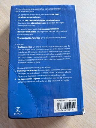 Diccionario Espasa español-inglés, English-Spanish