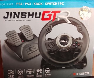 Volante Jinshu GTR para PS4, PS3, Xbox, Switch, PC