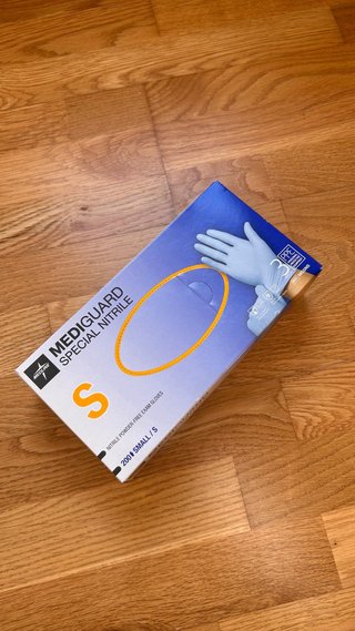 Caja Guantes Mediguard Nitrilo Talla S