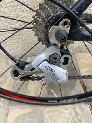 Bicicleta Carretera Conor WRC Negra y Roja