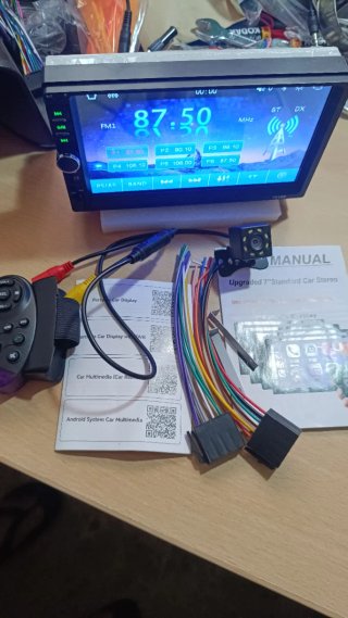 Pantalla Android 1DIN Carplay + Cámara Trasera