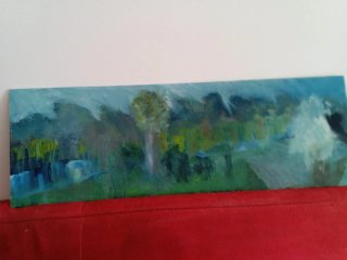 Pintura al óleo paisaje