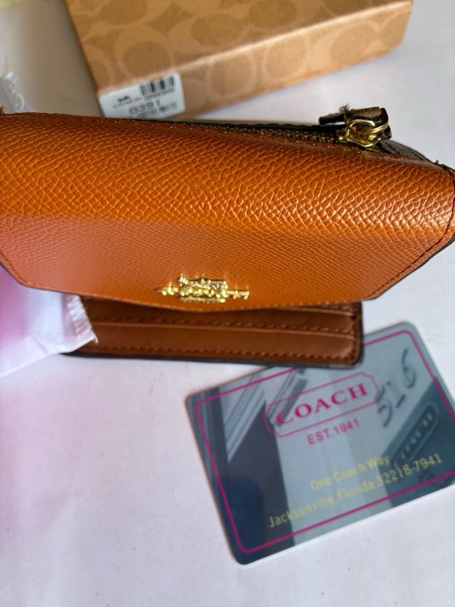 Cartera Coach Marrón y Naranja
