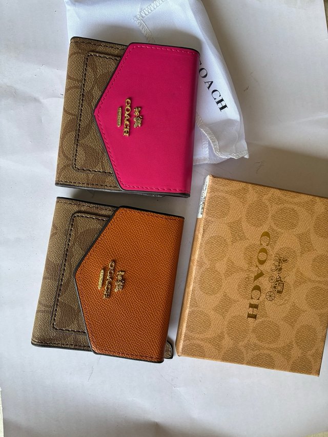 Cartera Coach Marrón y Naranja