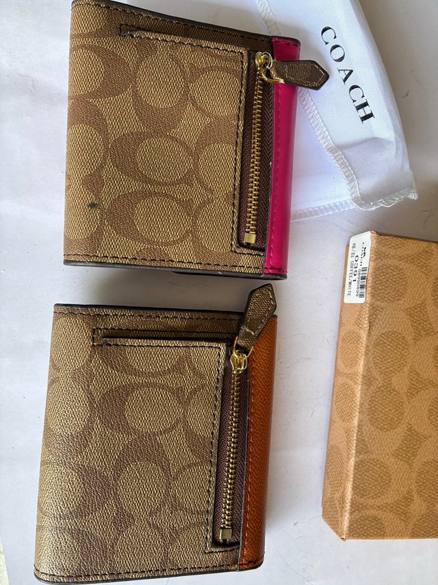 Cartera Coach Marrón y Naranja