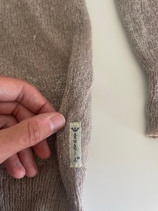 Maglia Armani Jeans marrone/oro taglia 42