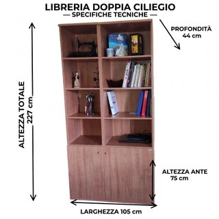 Set Librerie Legno e Metallo