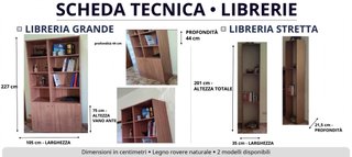 Set Librerie Legno e Metallo