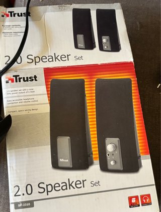 Altavoces Trust 2.0 (6W) Negro/Gris