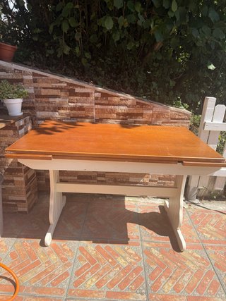 Mesa de madera rústica Mesa extensible