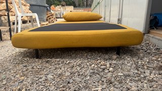 Sillón cama 1 plaza amarillo