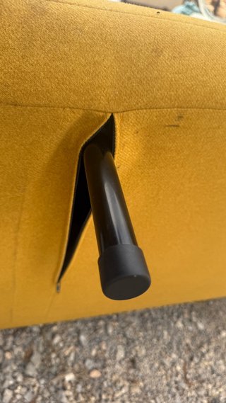 Sillón cama 1 plaza amarillo