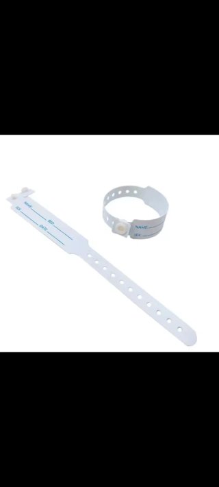 Pulsera identificativa blanca