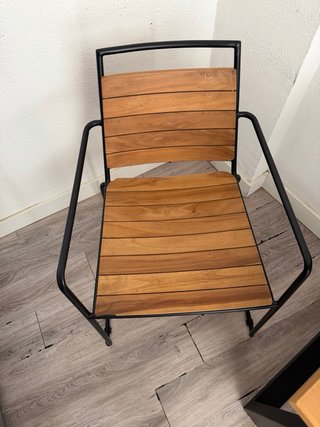 Mesa de comedor madera y hierro