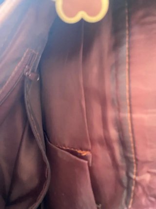 Bolso bandolera marrón y rosa