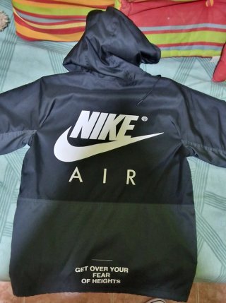Cortavientos Nike Air Negro/Gris