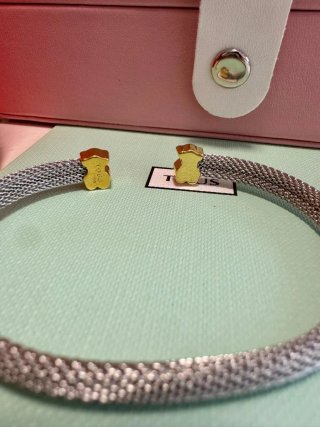 Pulsera Tous Oso Oro y Acero