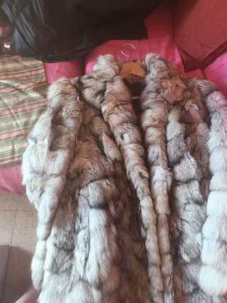 Abrigo de piel de zorro