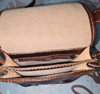 Bandolera Piel Made in Italy Florencia Marrón