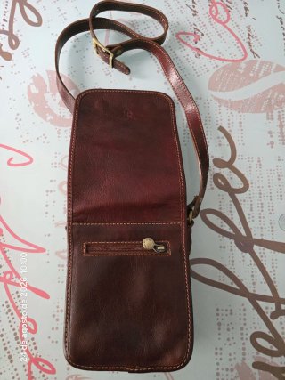 Bandolera Piel Made in Italy Florencia Marrón