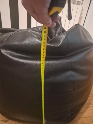 Puf Negro 70cm Diámetro