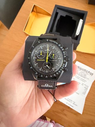 Omega x Swatch Mission to Mercury Negro