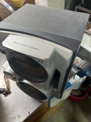 Altavoces Sony Plata y Negro