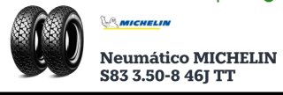 Neumáticos MICHELIN S83 3.50-8 46J TT