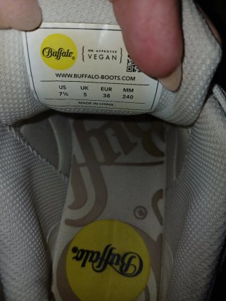 Zapatillas Buffalo Mujer Beige y Blanco