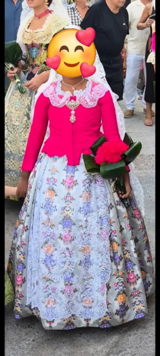 Traje de Fallera Niña Multicolor