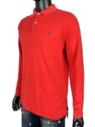 Polo Ralph Lauren Uomo Taglia XL Rossa Cotone Pony