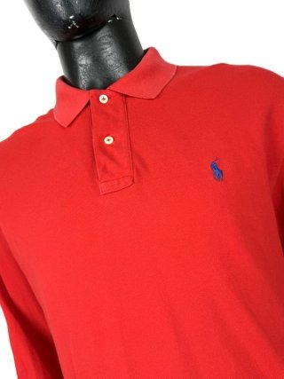 Polo Ralph Lauren Uomo Taglia XL Rossa Cotone Pony