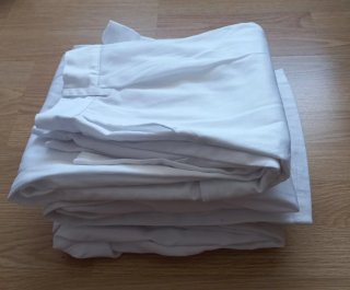 Lote de pantalones de trabajo blancos