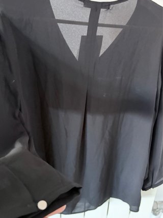 Camisa Bershka gasa negra talla S nueva etiqueta