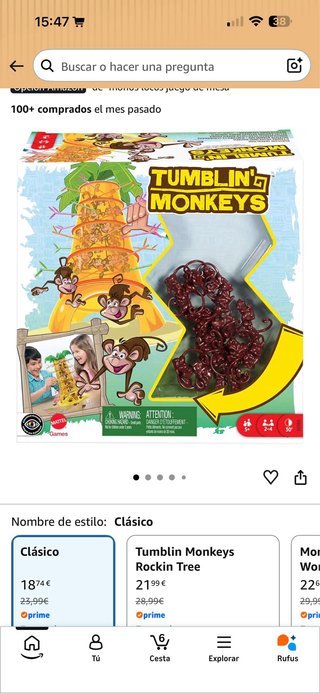 Juego Monos Locos Mattel