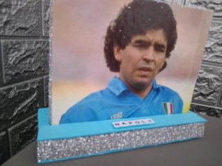 Quadro Maradona da tavolo